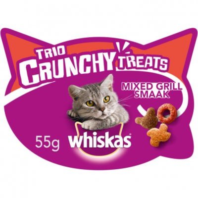Whiskas Kattensnacks trio crunchy mixed grill