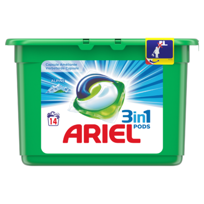 Ariel Allin1 Pods Alpine Wasmiddelcapsules 14 Wasbeurten