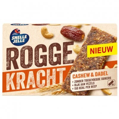 Snelle Jelle Roggekracht cashew & dadel fruitreep