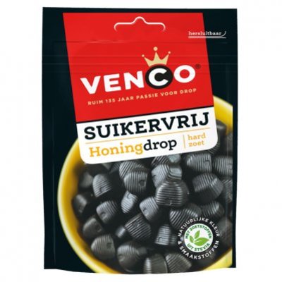 Venco Suikervrij honing drop