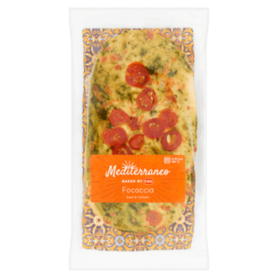 Mediterraneo Focaccia basilicum, kaas & tomaat