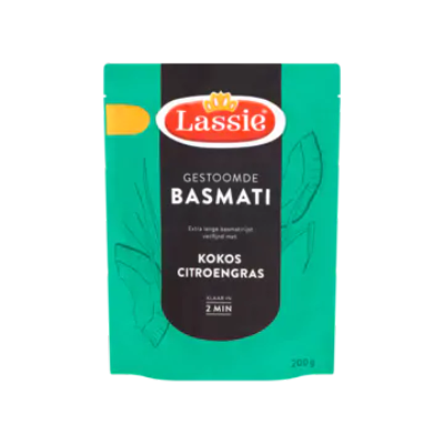 Lassie Gestoomde Basmati Kokos Citroengras