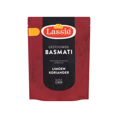 Lassie Gestoomde Basmati Limoen Koriander