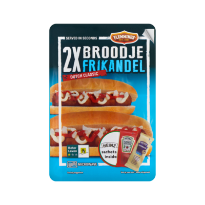 Flemmings 2 Broodje Frikandel Dutch Classic
