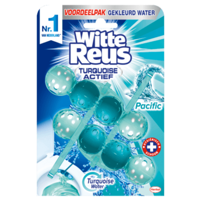 Witte Reus Toiletblok turquoise actief duo