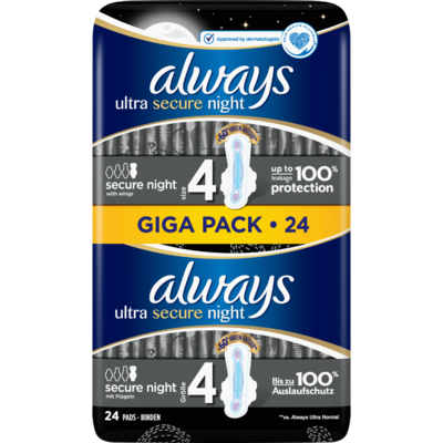 Always Maandverband ultra secure night
