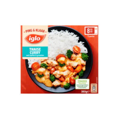 Iglo Ping & Klaar Thaise Curry met Kipfilet & Groenten