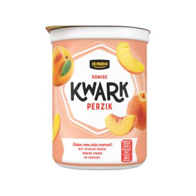 Huismerk Romige Kwark Perzik