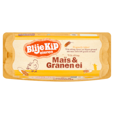 Blije Kip Vrije uitloopeieren mais & granen ei