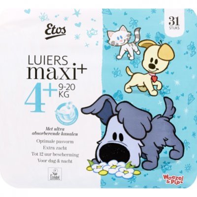Huismerk Luiers maxi+ 4+