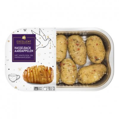 Huismerk Hasselback aardappelen