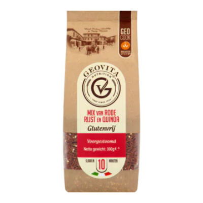Geovita Nutrition Mix van Rode Rijst en Quinoa Voorgestoomd