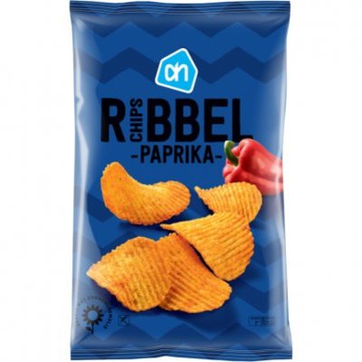 Huismerk Ribbelchips paprika