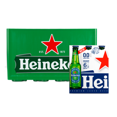 Heineken Krat & Heineken 0.0% 6-Pack