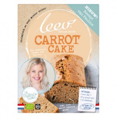 Leev Pauline bio mix carrot cake laag suiker