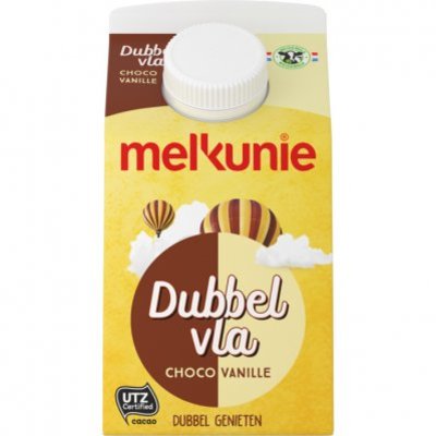 Melkunie Dubbelvla vanille-chocolade