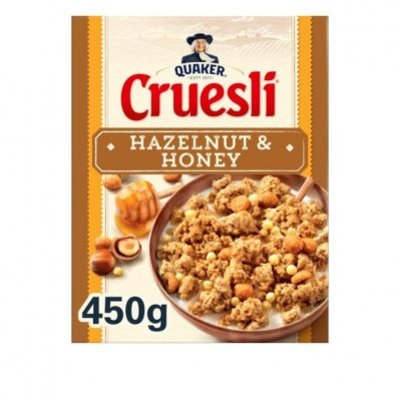 Quaker Cruesli hazelnut honey