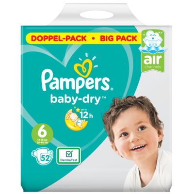 Pampers Baby dry extra large maat 6 bigpack