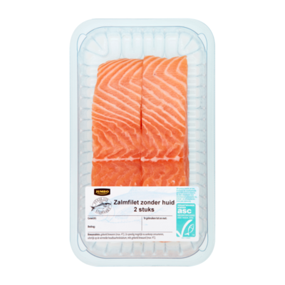Huismerk Zalmfilet zonder Huid 2 Stuks
