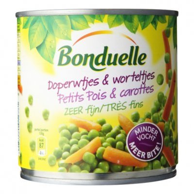Bonduelle Doperwtjes & worteltjes zeer fijn