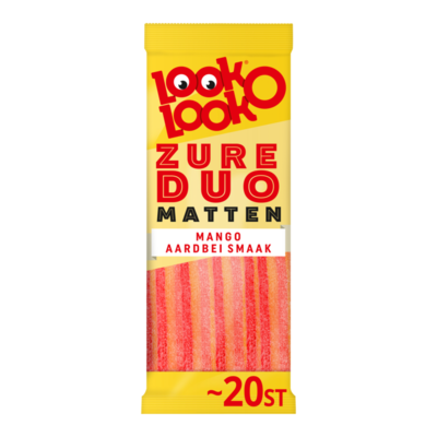 Look-O-Look Zure Duo Matten Mango Aardbei Smaak 20 Stuks