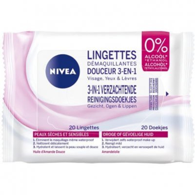 Nivea Reinigingsdoekjes droge/gevoelige huid