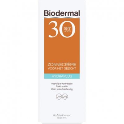 Biodermal Hydraplus zonnecreme gezicht spf 30