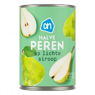Huismerk Peren half op siroop