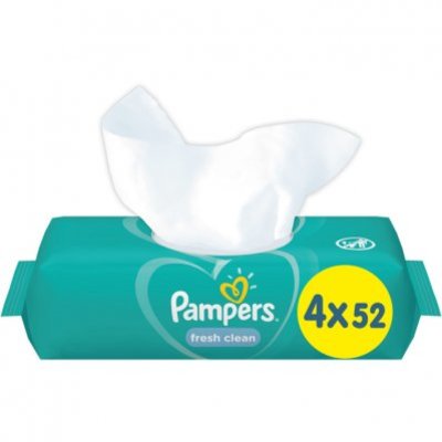 Pampers Baby wipes fresh clean 4-pack