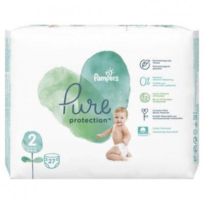 Pampers Pure protection maat 4-8 kg maat 2