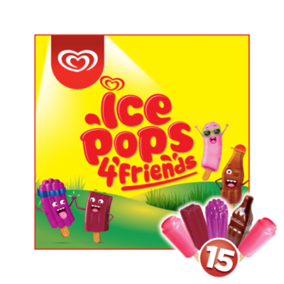 Ola Ola Ice Pops 4 friends 15 stuks