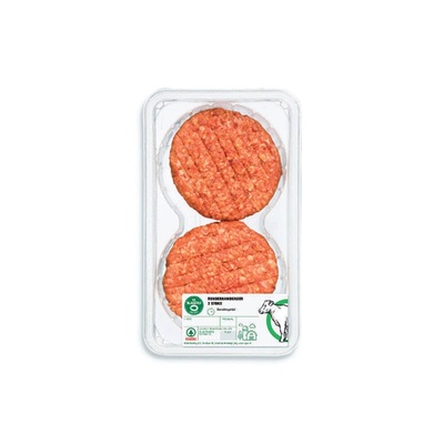 Huismerk runderhamburgers 2 stuks