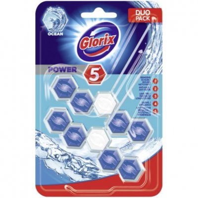 Glorix Power 5 ocean wc blok duoverpakking
