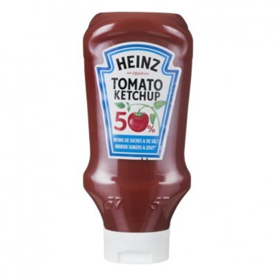 Heinz Tomato Ketchup 50% minder suiker & zout