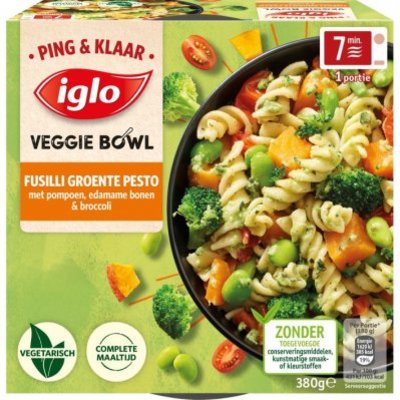 Iglo Ping&Klaar Veggie Bowl Fusilli Pesto