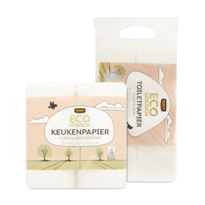 Huismerk Ecologisch Keukenpapier en Toiletpapier