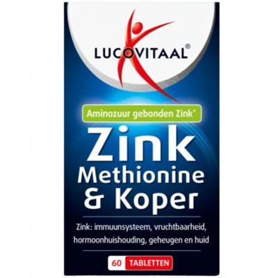 Lucovitaal Zink methionine & koper tabletten