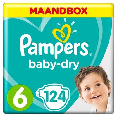 Pampers baby-dry luiers maat 6, 13+ kg maandbox