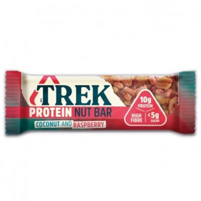 Trek Protein nut bar coconut & raspberry