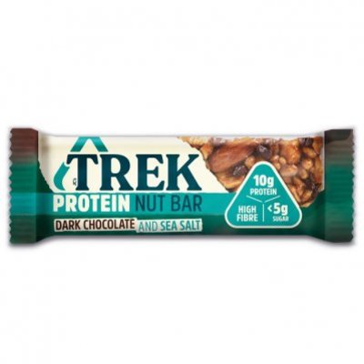 Trek Protein nut bar dark chocolate & seasalt