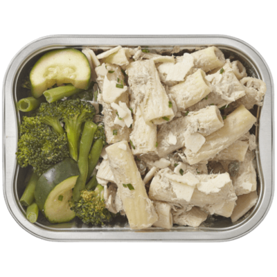 Huismerk Pasta met tonijn en gestoomde groente