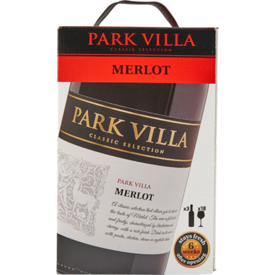 Park Villa Merlot bag in box