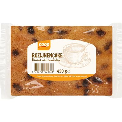 Roomboter Rozijnencake