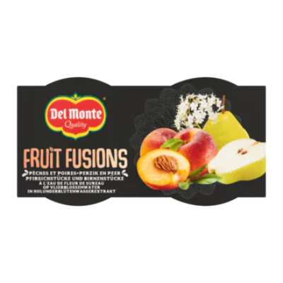 Del Monte Fruit Fusions Perzik en Peer op Vlierbloesemwater