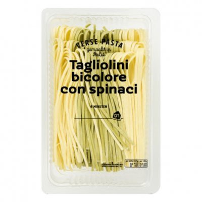 Huismerk Verse tagliolini bicolore con spinaci