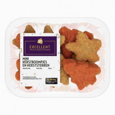 Huismerk Mini gourmet kip kerstboompjes