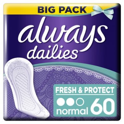 Always Dailies fresh & protect inlegkruisjes