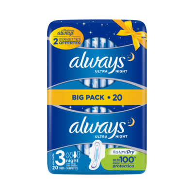 Always Ultra Night (Maat 3) Maandverband Met Vleugels x