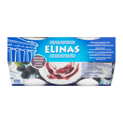 Elinas Yoghurt Griekse Stijl Bramen