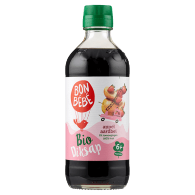 Huismerk Diksap appel aardbei bio